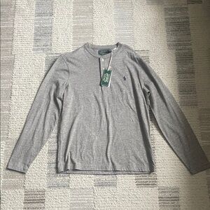 Polo by Ralph Lauren Heather Gray Long Sleeve Shirt